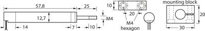 MB 12,7 TWK-ELEKTRONIK Accessories for Sensors