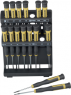 Screwdriver kit, PH0, PH1, PH000, T5, T6, T8, T10, T15, HX1.5, HX2, HX2.5, HX3, 1 mm, 2 mm, 3 mm, Phillips/slotted/hexagon/TORX, 28148