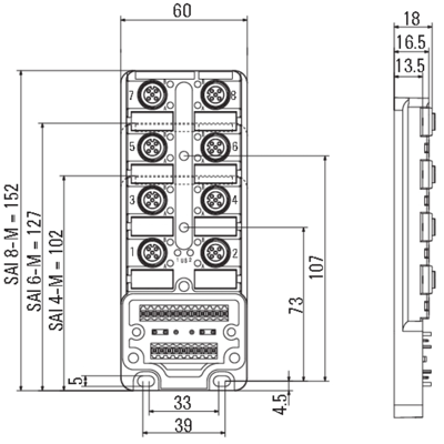 1705921000 Weidmüller Sensor-Actuator Distribution Boxes Image 2