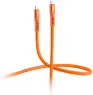 USB 3.2 connection line, USB plug type C to USB plug type C, 0.25 m, orange