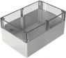 Polycarbonate enclosure, (L x W x H) 240 x 160 x 120 mm, light gray/transparent (RAL 7035), IP65, 331624120