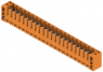 Pin header, 21 pole, pitch 3.5 mm, straight, orange, 1622220000