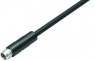 Sensor actuator cable, M8-cable plug, straight to open end, 3 pole, 2 m, PUR, black, 4 A, 79 3409 52 03