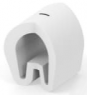 PVC cable maker, imprint "I", (L x W x H) 4.75 x 4.5 x 3.7 mm, max. bundle Ø 3.2 mm, white, EC0323-000