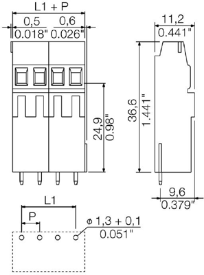 1766360000 Weidmüller PCB Terminal Blocks Image 2