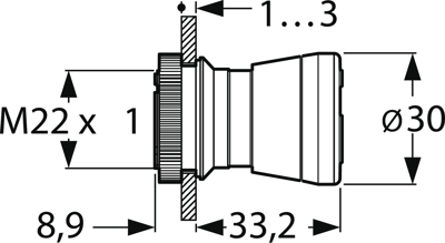 1.30.273.602/0300 RAFI Emergency Stop Image 2