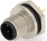 Circular connector, 4 pole, solder connection, screw locking, straight, T4142012041-000