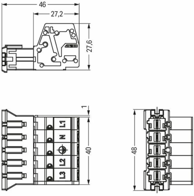 831-3205/1020-050 WAGO Device Connectors Image 2