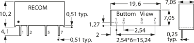 RKE-0505S/H RECOM DC/DC Converters Image 1