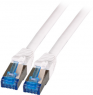 Patch cable highly flexible, RJ45 plug, straight to RJ45 plug, straight, Cat 6A, S/FTP, LSZH, 10 m, white