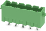 Pin header, 5 pole, pitch 5.08 mm, straight, green, 1936047