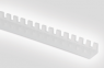 Edge protection profile, for panel thickness 0.4 to 1.3 mm, 3.9x4.3 mm, PE, natural