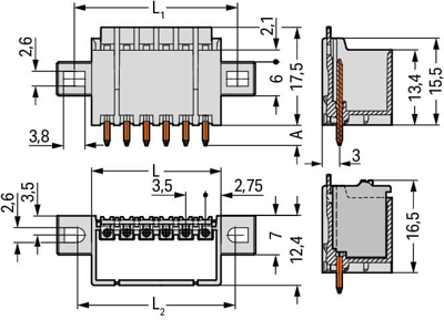 2091-1404/005-000 WAGO PCB Connection Systems Image 2