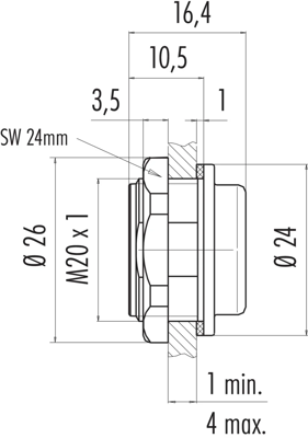 08 2434 400 001 binder Sensor-Actuator Adapter Image 2