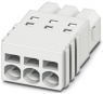 Socket header, 4 pole, pitch 2.5 mm, straight, white, 1704857