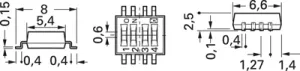 CHS-04MB Nidec Copal Slide Switches and Coding Switches