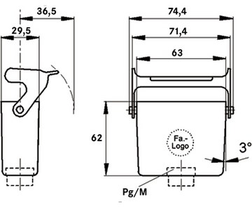 70450400 LAPP Housings for HDC Connectors Image 2