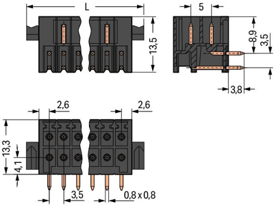 713-1432/116-000 WAGO PCB Connection Systems Image 2