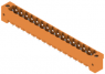 Pin header, 16 pole, pitch 5.08 mm, straight, orange, 1147590000