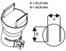 Nozzle Kit, (T x W) 0.8 x 21 mm, 500 °C, H-TS40