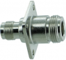 Coaxial adapter, 50 Ω, N socket to TNC socket, straight, 242222