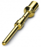 Pin contact, 2.5-4.0 mm², AWG 12, crimp connection, nickel-plated/gold-plated, 1605741