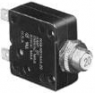 Thermal circuit breaker, 1 pole, 16 A, 50 V (DC), 250 V (AC), faston plug 6.35 mm, panel mounting