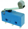 Subminiature snap-action switch, On-On, solder connection, roller lever, 0.6 N, 6 (2) A/250 VAC, IP40