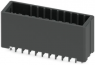 Pin header, 2 pole, pitch 3.81 mm, straight, black, 1341420