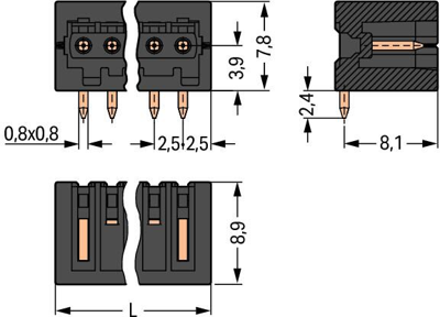 733-365/105-604 WAGO PCB Connection Systems Image 2