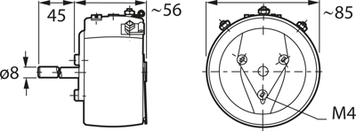 D 85/100W 10% 1K0 KRAH Potentiometers Image 2