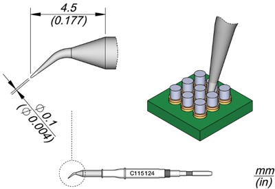 C115124 JBC Soldering tips, desoldering tips and hot air nozzles