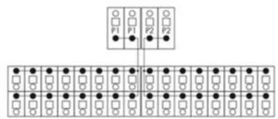 830-800/000-307 WAGO Transfer Modules for Mounting Rail Image 2