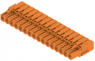 Pin header, 16 pole, pitch 5.08 mm, straight, orange, 1649510000