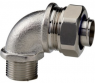 90° hose fitting, M25, 25 mm, Polyamide/Brass, nickel-plated, IP65, metal