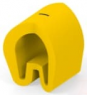 PVC cable maker, imprint "I", (L x W x H) 4.75 x 4.5 x 6.3 mm, max. bundle Ø 6.3 mm, yellow, EC1100-000