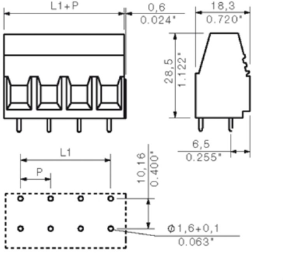 1226280000 Weidmüller PCB Terminal Blocks Image 3