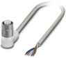 Sensor actuator cable, M12-cable socket, angled to open end, 5 pole, 1.5 m, PP-EPDM, gray, 4 A, 1404053