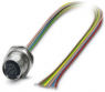 Sensor actuator cable, M12-flange socket, straight to open end, 8 pole, 2 m, 2 A, 1424030