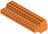 Socket header, 14 pole, pitch 3.5 mm, straight, orange, 1597480000