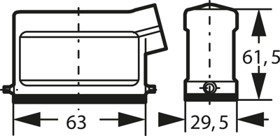 19200101540 Harting Housings for HDC Connectors Image 2