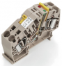 Isolating and measuring isolating terminal block, spring balancer connection, 0.5-6.0 mm², 20 A, 8 kV, dark beige, 8817920000