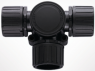 T-distributor, 16 mm, polyamide, IP66, black, (L) 96 mm