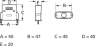 D-Sub connector housing, size: 3 (DB), straight 180°, plastic, gray, AGP 25 G