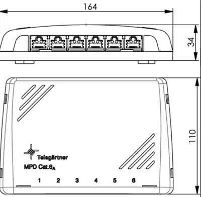 100006990 Telegärtner Connectin Modules, Patch Distributors Image 2