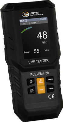 PCE-EMF 30 PCE Instruments Luxmeter, Sound Level Meter, Magnetic Field Tester Image 1