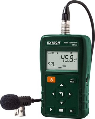 SL400-NIST Extech Luxmeter, Sound Level Meter, Magnetic Field Tester