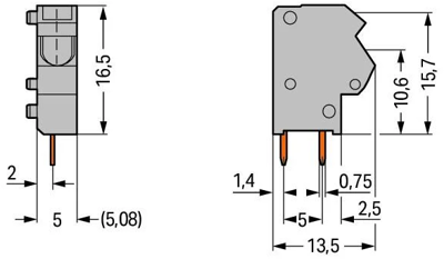 254-844 WAGO PCB Terminal Blocks Image 2