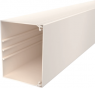 Cable duct, (L x W x H) 2000 x 130 x 100 mm, PVC, cream white, 6026273