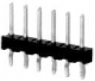 Pin header, 8 pole, pitch 2.54 mm, straight, black, 5-146259-4